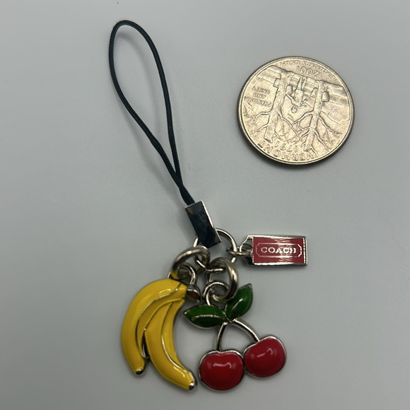 COACH Enamel Multi Charm Purse Keychain New - Picture 2 of 4